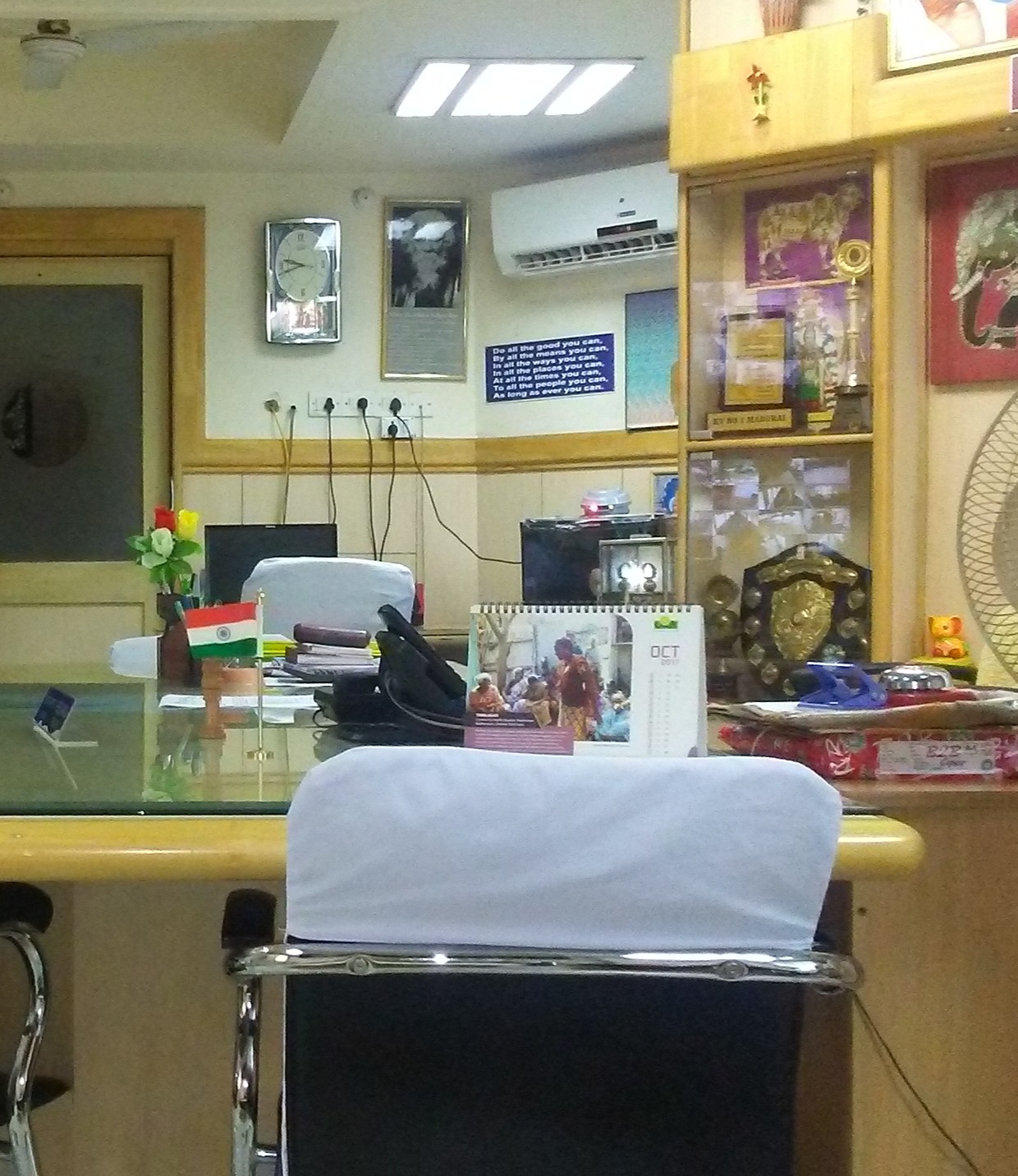 Mrs. Akshitha B, Associate Director at NewAge World School, addressing the audience and emphasizing the school's excellence as the Best International School in North Bangalore.